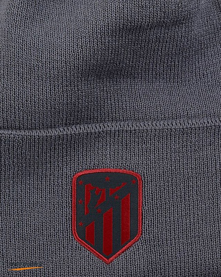 CK2298-056 Шапка Nike Atletico Madrid Dry Beanie серый, оранжевый