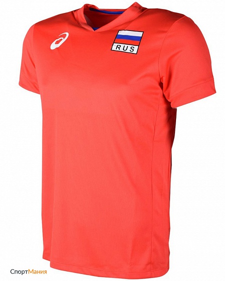 156869-23RU Волейбольная футболка Asics Man Russia красный