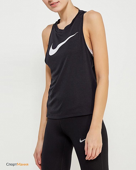 AH4849-010 Женская майка Nike Dry Miler Tank Hb черный