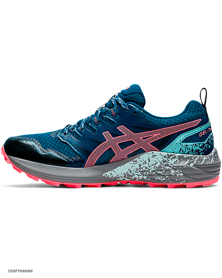 1012A902-402 Кроссовки для бега Asics Fujitrabuco Terra W синий, голубой, розовый, серый