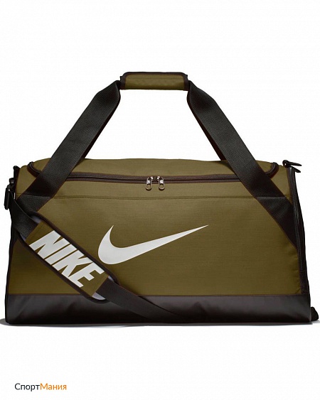 BA5334-399 Сумка Nike Brasilia Meduim хаки, белый, черный