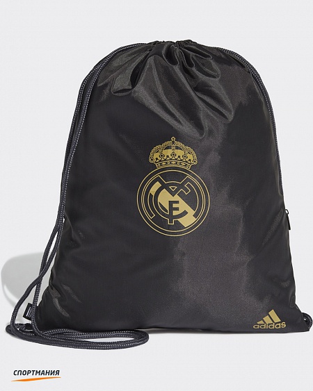 DY7714 Рюкзак-мешок для обуви Adidas Real GB черный, желтый