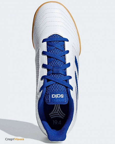 CM8553 Детские Футзалки Adidas Predator 19.4 IN Sala JR белый, синий