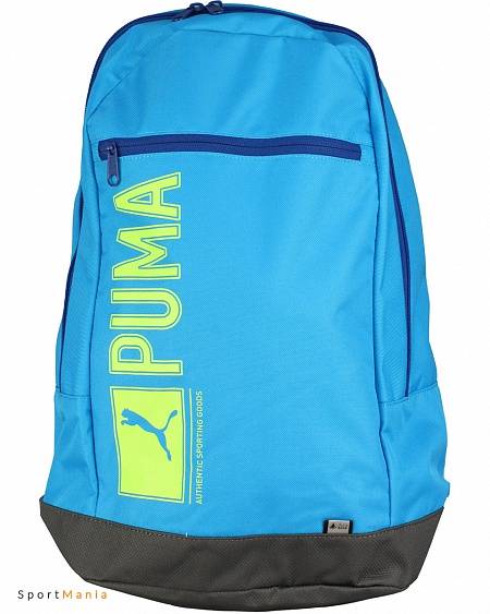 07339115 Рюкзак Puma Pioneer голубой, неоновый-желтый, черный