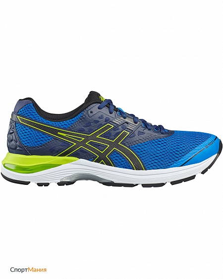 T7D3N-4390 Кроссовки беговые Asics Gel-Pulse 9 синий, черный, неоновый-желтый