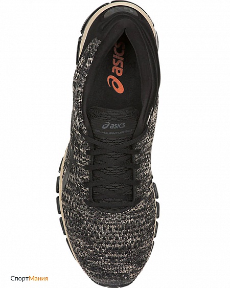 T840N-024 Беговые кроссовки Asics Gel-Quantum 360 Knit 2 серый, черный