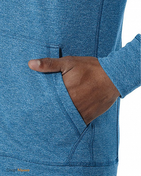 140926-8154 Толстовка на молнии мужская Asics Tech FZ Hoody голубой, серый