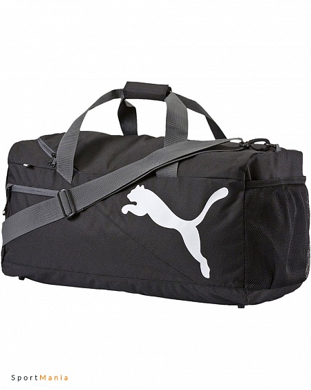 07339501 Сумка Puma Fundamentals Sports Medium черный, белый
