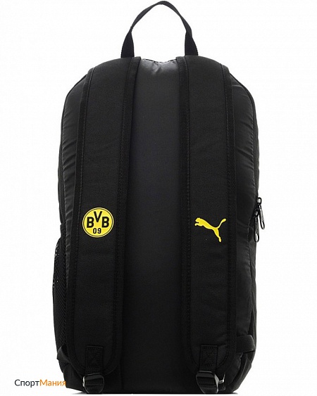 7530201 Рюкзак Puma BVB Fanwear Backpack черный, неоновый-желтый