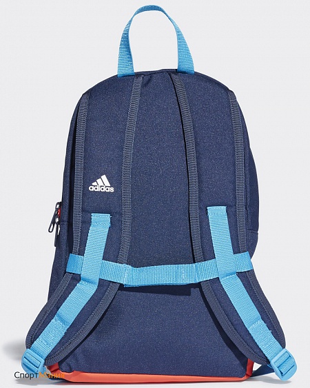 DW4760 Детский рюкзак Adidas 3-Stripes темно-синий, оранжевый, голубой