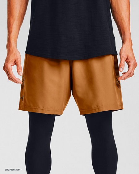 1309651-707 Шорты для бега Under Armour Woven Graphic коричневый