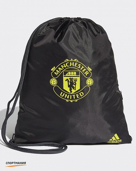 DY7689 Рюкзак-мешок для обуви Adidas MUFC черный, желтый