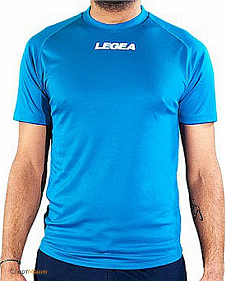 M1062-0005 Футболка игровая Legea Maglia Lipsia голубой