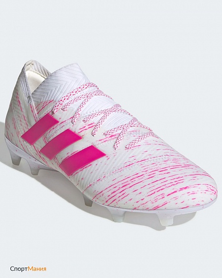 BB9427 Футбольные бутсы Adidas Nemeziz 18.1 FG розовый, белый