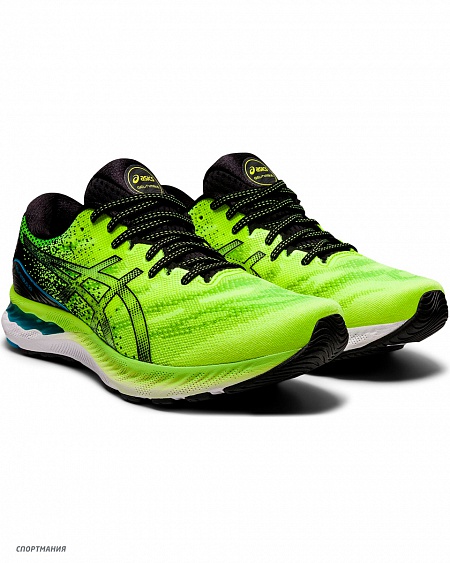 1011B004-300 Кроссовки беговые Asics Gel-Nimbus 23 салатовый, черный, белый