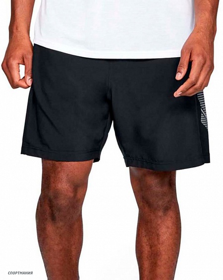 1309651-003 Шорты для бега Under Armour Woven Graphic черный, белый