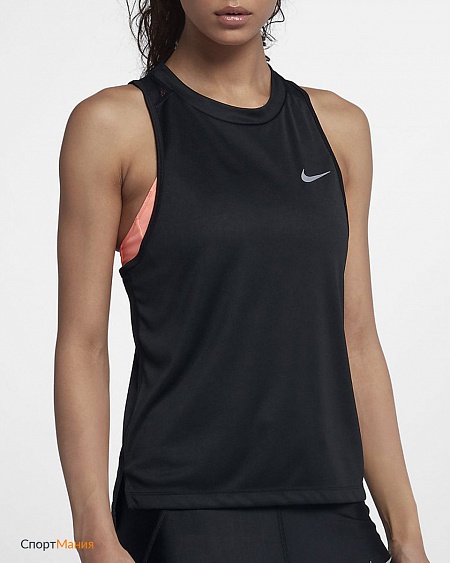 932497-010 Женская беговая майка Nike Dry Miler Tank черный