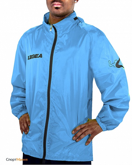 K207-0523 Ветровка с капюшоном Legea Cairo Tuono голубой