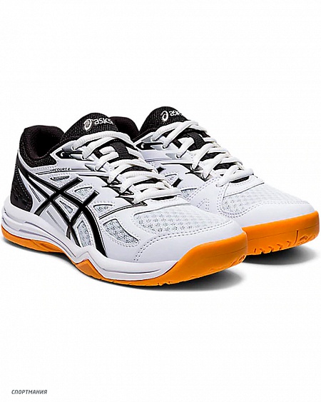 1074A027-100 Кроссовки волейбольные детские Asics Upcourt 4 GS белый, черный