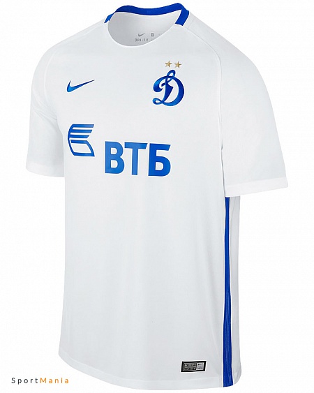 808335-101 Футбольная форма Nike ФК Динамо Москва белый, синий