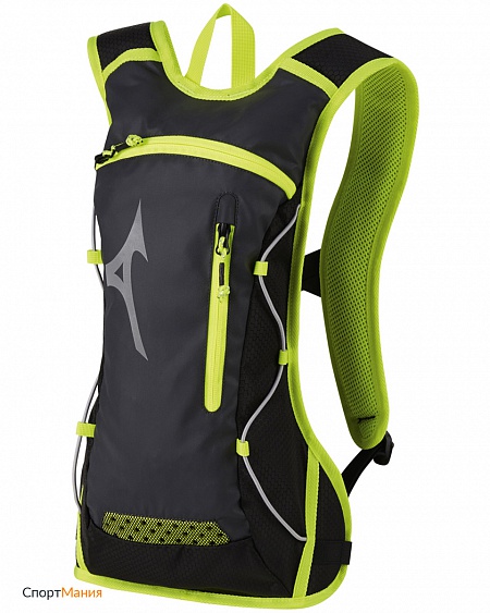 33GD8030-91 Рюкзак Mizuno Running Backpack черный, светло-зеленый