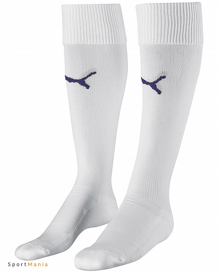 70126811 Гетры футбольные Puma Team белый, темно-синий