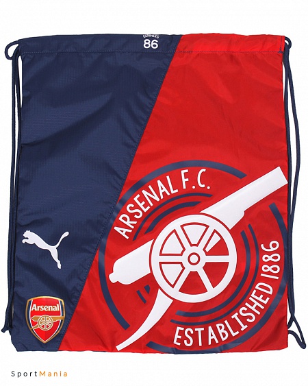 7462101 Рюкзак-мешок Puma Arsenal Fanwear Gym Sack красный, темно-синий, белый
