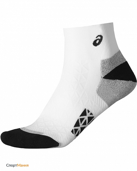 130890-0001 Беговые носки Asics Marathon Racer sock (1 пара) белый, серый, черный