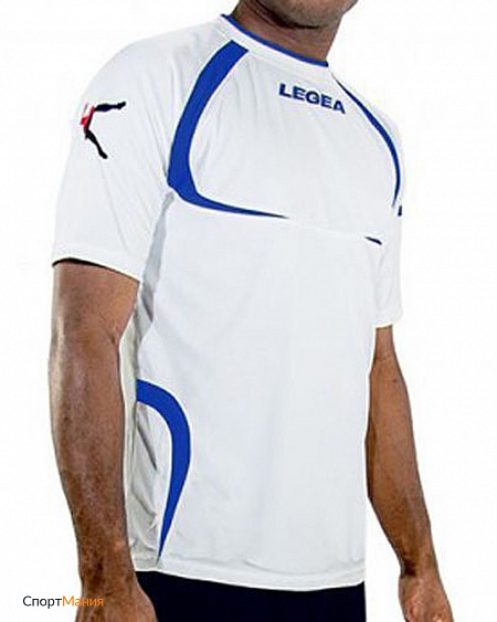 M1063-0302 Футболка игровая Legea Maglia Taipei Mc белый, синий