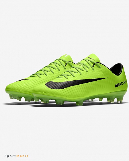 831958-303 Бутсы Nike Mercurial Vapor XI FG светло-зеленый, черный