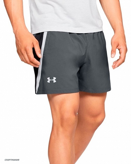 1326571-012 Шорты для бега Under Armour Launch Sw 5" Short серый, белый