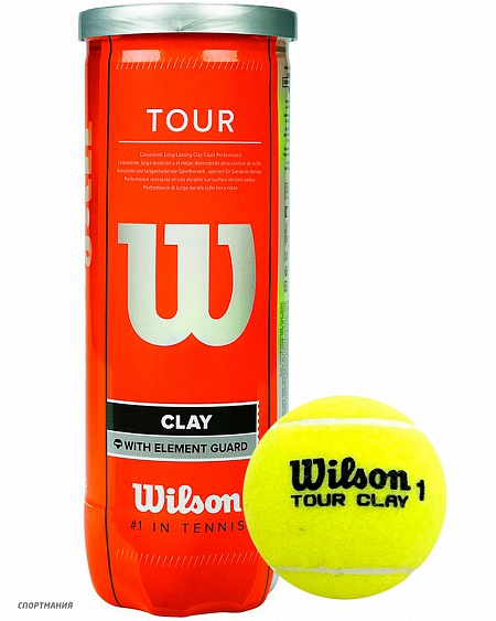 WRT108900 Мяч для большого тенниса Wilson Tour Clay желтый