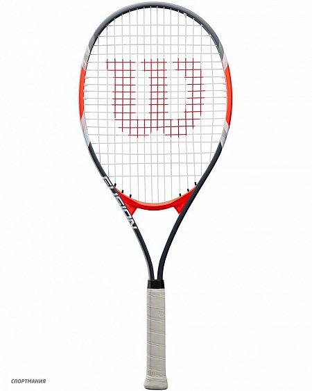 WRT30270U2 Ракетка для большого тенниса Wilson FUSION XL Gr2 черный, белый, оранжевый, красный