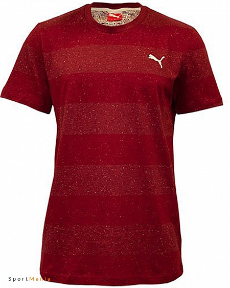 83006018 Футболка Puma Style Core красный, бордовый