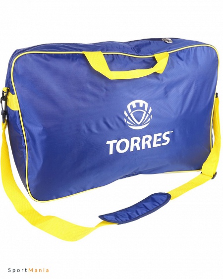 SS11070 Сумка на 6 волейбольных мячей Torres темно-синий, желтый, белый