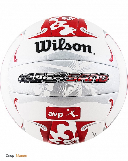 WTH489019XB Мяч волейбольный Wilson AVP Quicksand Aloha белый, красный, серый