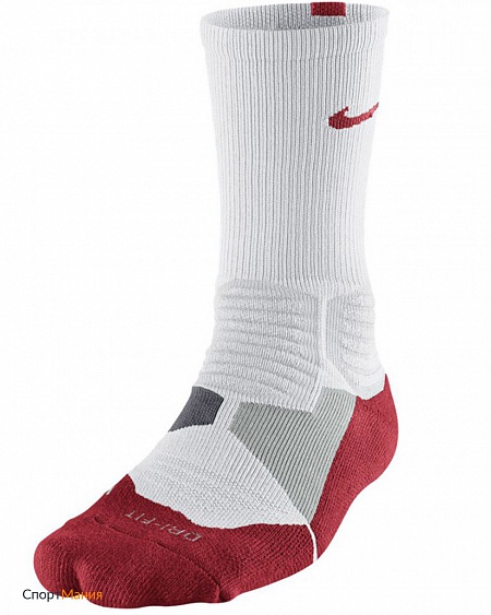 SX4801-160 Носки Nike Hyperlite Basketball Crew белый, красный