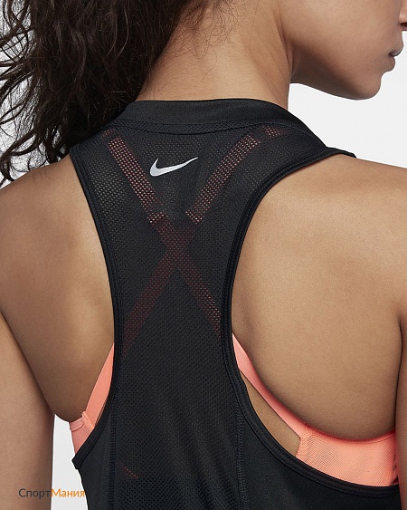 932497-010 Женская беговая майка Nike Dry Miler Tank черный