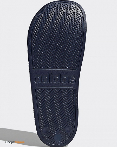 AQ1703 Сланцы Adidas Adilette Cloudfoam темно-синий, белый