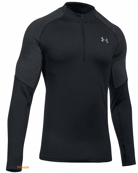 1298836-001 Джемпер Under Armour Threadborne Run 1/4 Zip черный, серый