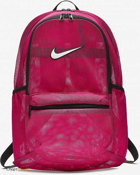 BA5388-666 Рюкзак Nike Brasilia Mesh Training красный