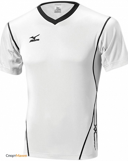 V2EA4501-70 Волейбольная футболка Mizuno Premium Top белый, черный