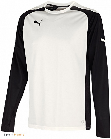 701909-04 Футбольная майка Puma Speed длинный рукав белый, черный