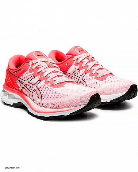 1012A948-100 Кроссовки для бега Asics Gel-Kayano 27 Tokyo W коралловый, белый, черный