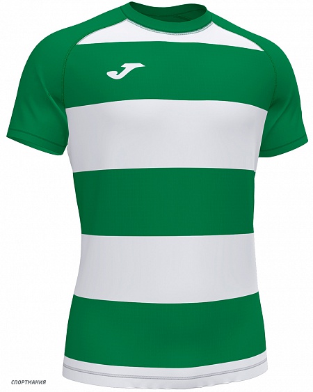 102219.452 Футболка Joma Prorugby II зеленый, белый