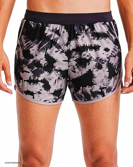 1350198-591 Шорты для бега Under Armour Fly By 2.0 Printed Short черный, серый