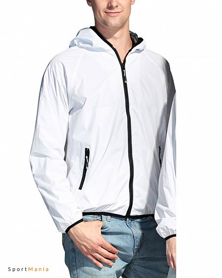 57-10 Ветровка спортивная Actual белый, черный
