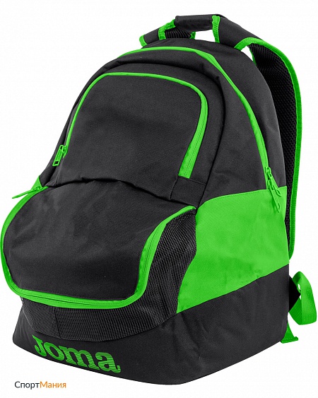 400235.117 Рюкзак спортивный Joma Diamond II черный, зеленый