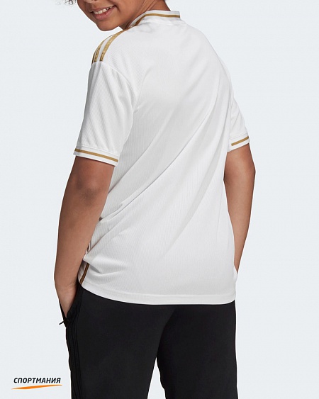 DX8838 Детская игровая футболка Adidas FC Real Madrid белый, золотой