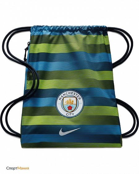 BA5418-489 Рюкзак-мешок Nike Manchester City FC Stadium зеленый, синий